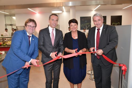 Offizielle Eröffnung der neuen Free-Flow-Anlage im Speiseamt Seestadt. © Wien Work