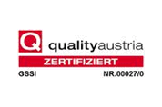 Quality Austria Zertifikat mit der Nr. 00027/0