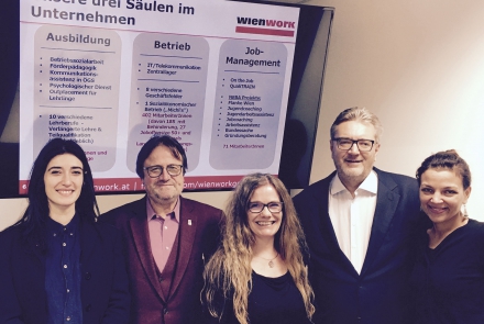 Stadtrat Hacker zu Besuch bei Wien Work © Wien Work