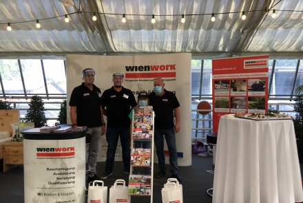 Team auf der Kleingartenmesse © wienwork