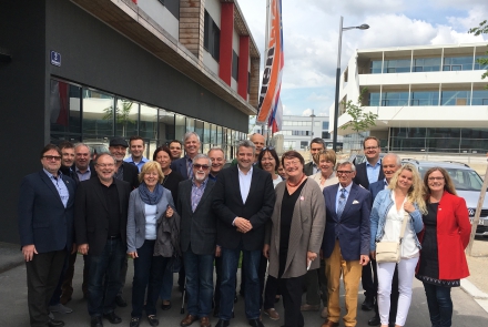 Gruppenfoto mit VertreterInnen der Volkshilfe Österreich und der AWO Bayern © Wien Work