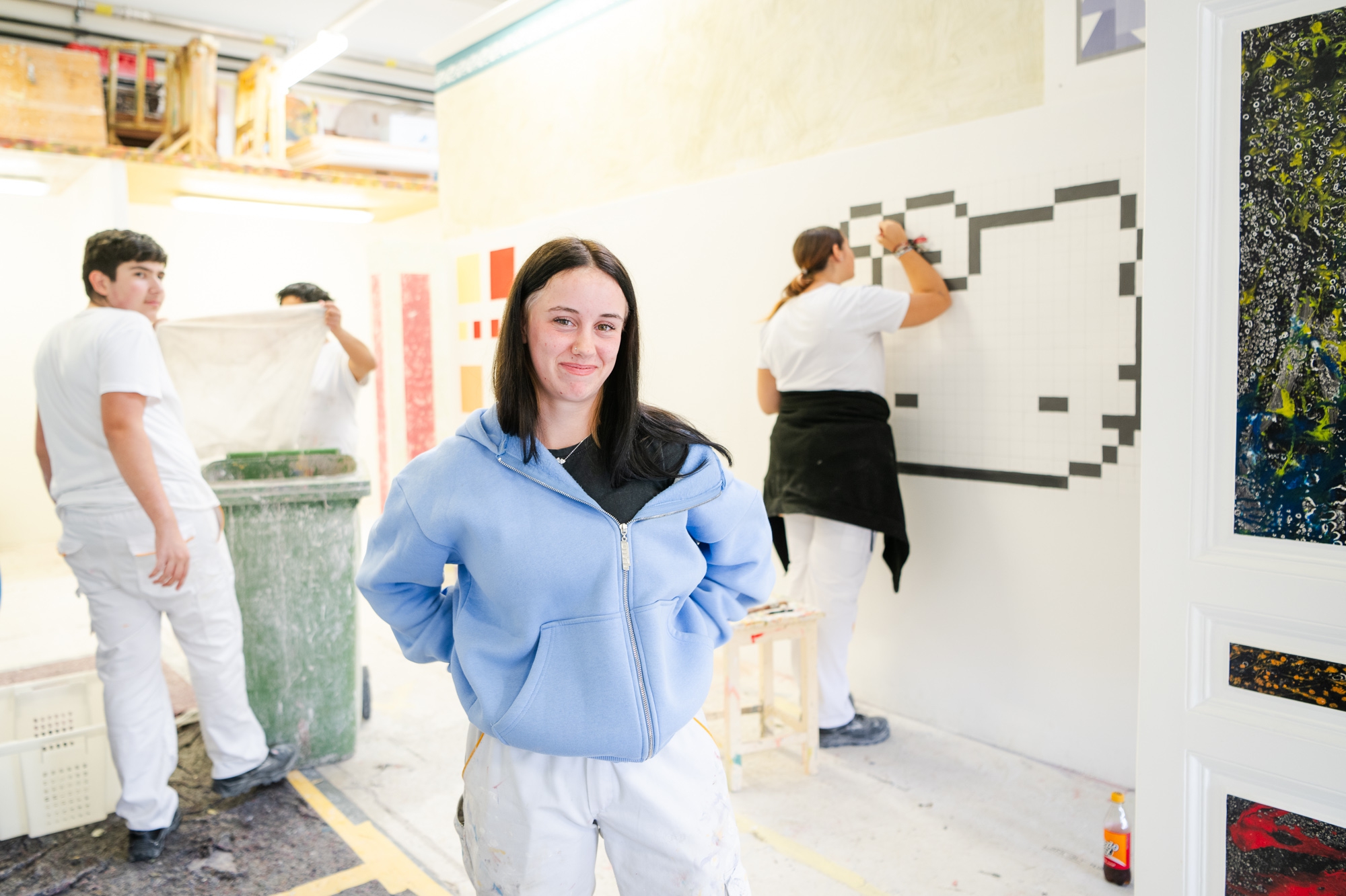 Lehrlinge aus der Malerei ©wienwork/Luiza Puiu