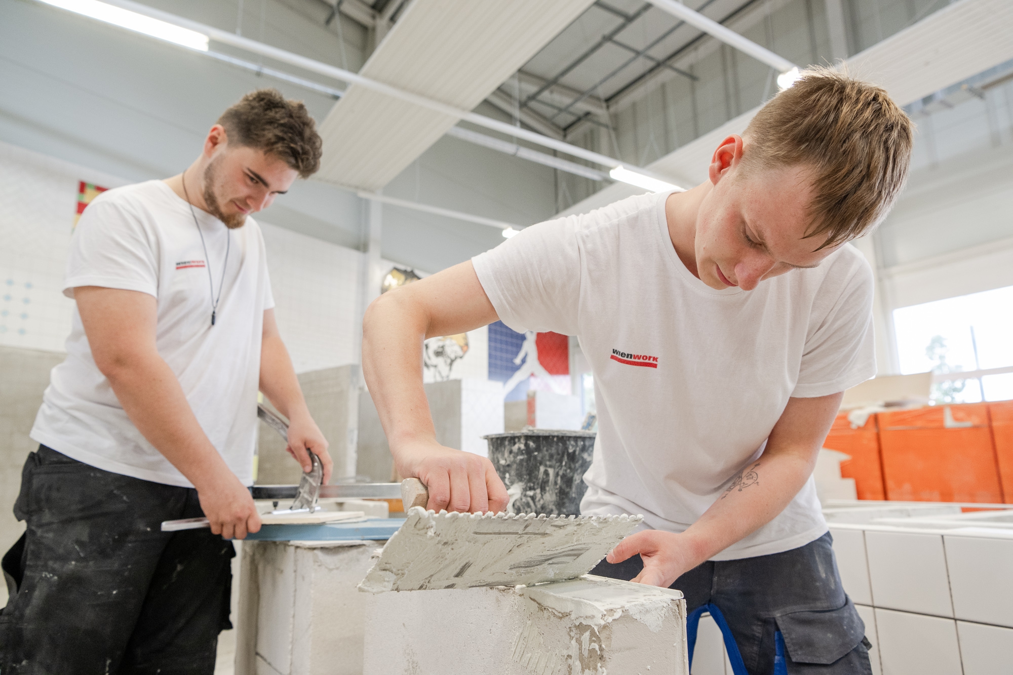 Fliesenlegerei Ausbildung 2025 ©wienwork/Luiza Puiu