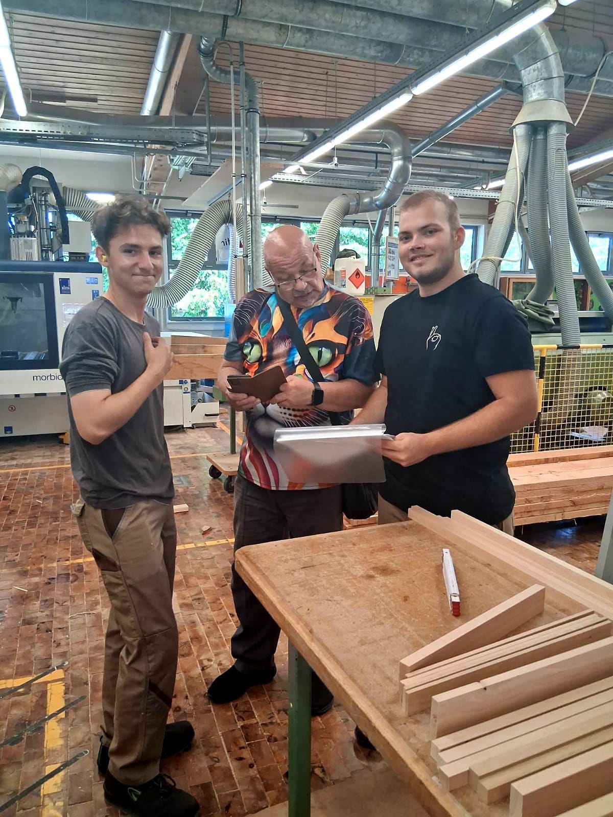 in der Ausbildungs-Tischlerei ©wienwork