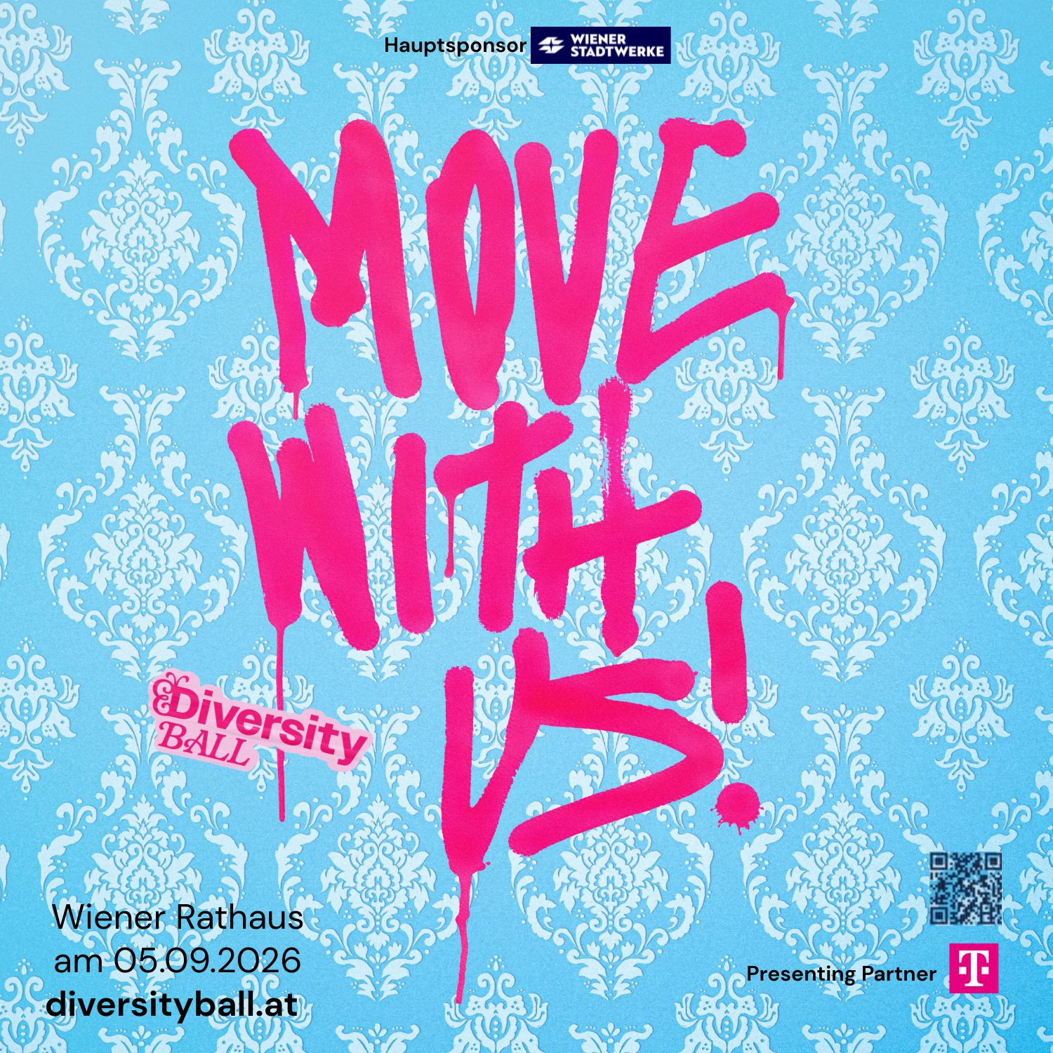 Diversity Ball Plakat 2026 - Move with us ©diversityball
