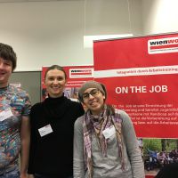 Das sympathische Empfangskomitee von unserer Berufsqualifizierung "On the Job" © wienwork Das sympathische Empfangskomitee von unserer Berufsqualifizierung "On the Job" © wienwork