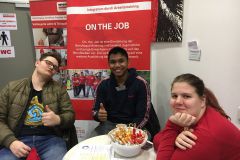 Das Empfangsteam von On the Job - Infotag 2019 © wienwork Das Empfangsteam von On the Job - Infotag 2019 © wienwork