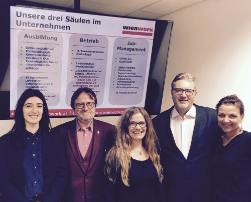 Stadtrat Hacker zu Besuch bei Wien Work © Wien Work
