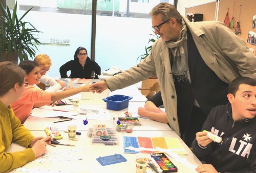 Stadtrat Hacker zu Besuch bei Wien Work © Wien Work