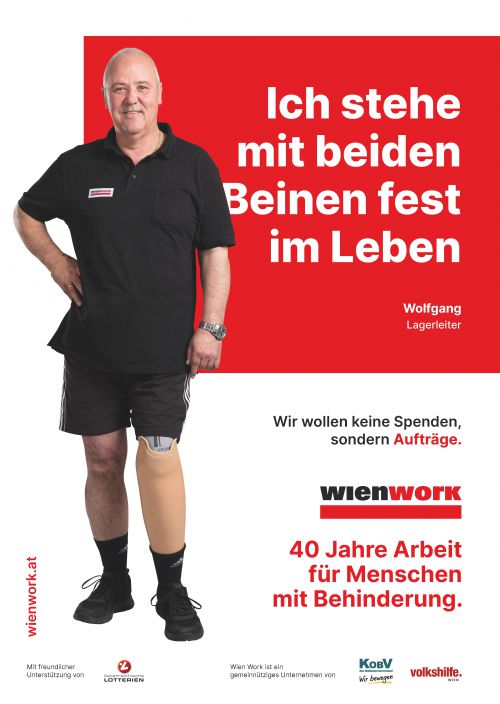 Wolfgang Vitek. 40 Jahre Arbeit für Menschen mit Behinderungen. © wienwork/magdalenapossert