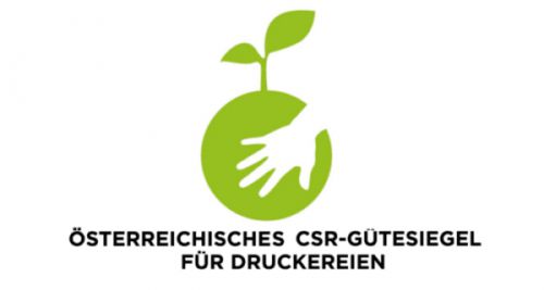österreichisches CSR Gütesiegel für Druckerein © Verband Druck/Medien Österreich