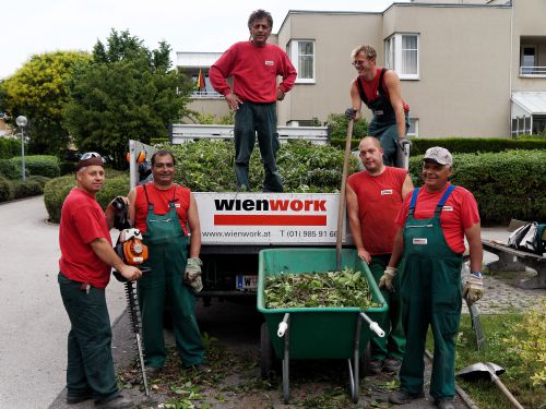 Team Grünflächenbetreuung Wien Work © Wien Work