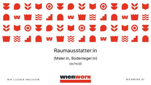 Raumausstatter:in (Maler:in, Bodenleger:in) (w/m/d) – Integrativer Betrieb (38,5 WStd.) © wiework Raumausstatter:in (Maler:in, Bodenleger:in) (w/m/d) – Integrativer Betrieb (38,5 WStd.) © wiework
