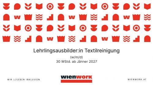 Lehrlingsausbilder:in Textilreinigung (w/m/d) 30 WStd. ab Jänner 2027 © Wienwork