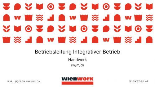 Betriebsleitung Integrativer Betrieb - Handwerk (w/m/d), 38,5 WStd. © Wienwork Betriebsleitung Integrativer Betrieb - Handwerk (w/m/d), 38,5 WStd. © Wienwork
