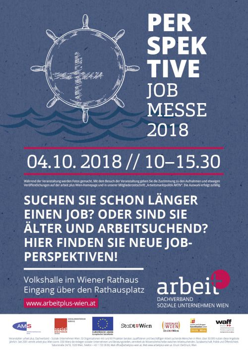 PERSPEKTIVE - Jobmesse 2018 am 4.10.2018 im Wiener Rathaus © arbeit+